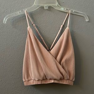Light pink crop top